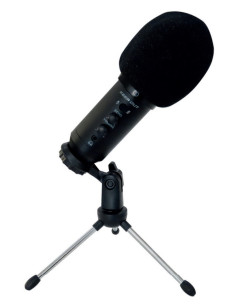 KeepOut XMICPRO200 micrófono Negro Micrófono de superficie para mesa