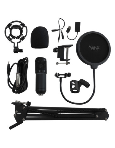 KeepOut XMICPRO Negro Micrófono para PC
