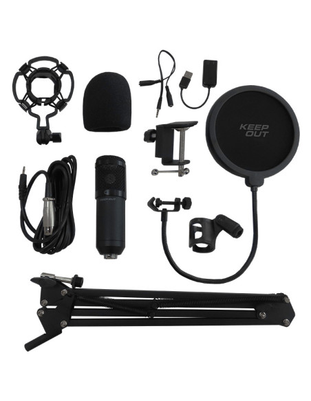 KeepOut XMICPRO Negro Micrófono para PC