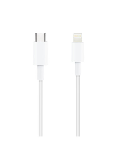 TooQ 10.10.0601 cable de conector Lightning 1 m Blanco