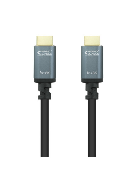 Nanocable Cable HDMI 2.1 IRIS 8K A M-A M, Negro, 2 Metros