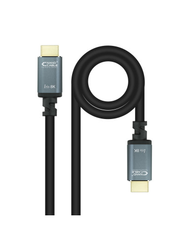 Nanocable Cable HDMI 2.1 IRIS 8K A M-A M, Negro, 3 Metros