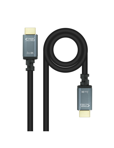 Nanocable Cable HDMI 2.1 IRIS 8K A M-A M, Negro, 3 Metros