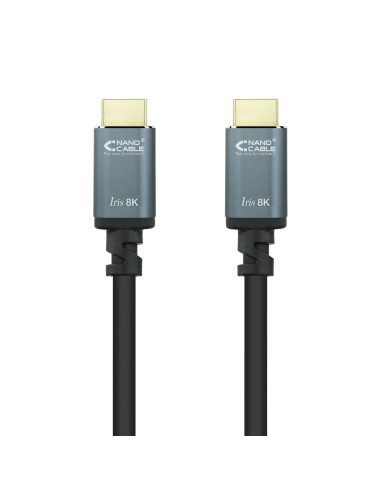 Nanocable Cable HDMI 2.1 IRIS 8K A M-A M, Negro, 3 Metros
