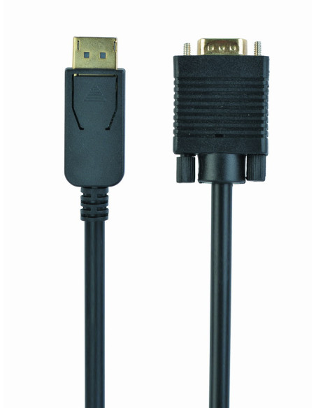 Gembird CCP-DPM-VGAM-6 adaptador de cable de vídeo 1,8 m VGA (D-Sub) DisplayPort Negro