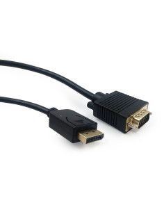 Gembird CCP-DPM-VGAM-6 adaptador de cable de vídeo 1,8 m VGA (D-Sub) DisplayPort Negro 2
