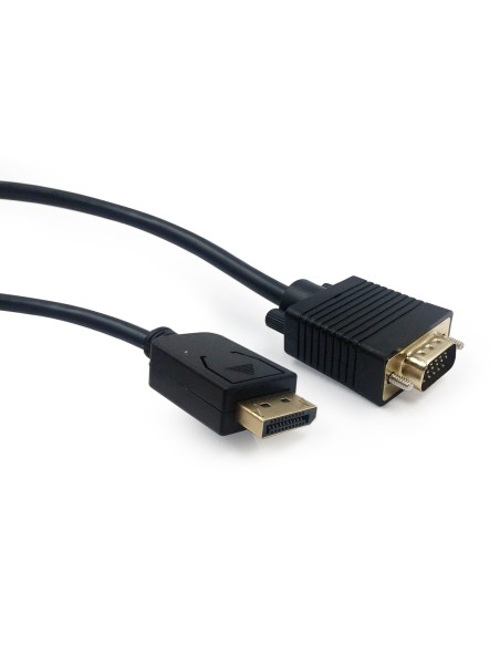 Gembird CCP-DPM-VGAM-6 adaptador de cable de vídeo 1,8 m VGA (D-Sub) DisplayPort Negro