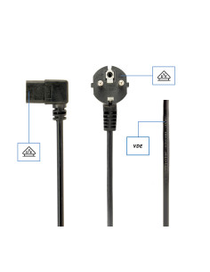 Gembird PC-186A-VDE cable de transmisión Negro 1,8 m 2