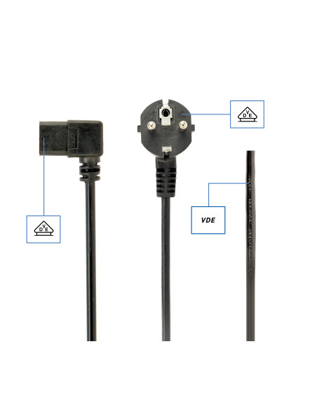 Gembird PC-186A-VDE cable de transmisión Negro 1,8 m