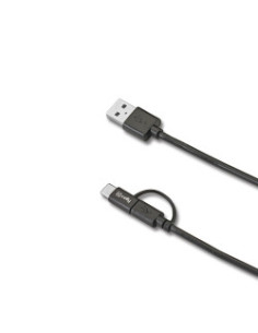 Celly USBCMICRO cable USB USB A USB C Micro-USB B Negro