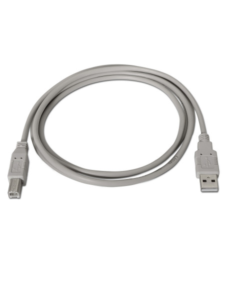 AISENS A101-0002 cable USB USB 2.0 1,8 m USB A USB B Beige