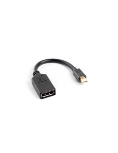 Lanberg AD-0003-BK cable DisplayPort 0,12 m Mini DisplayPort Negro