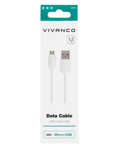 Vivanco Data cable USB USB 2.0 1,2 m Micro-USB B USB A Blanco 2