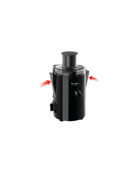 Moulinex JU3708 Licuadora centrífuga 350 W Negro, Acero inoxidable
