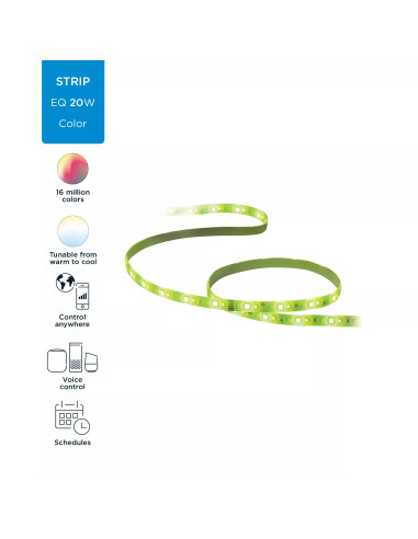 WiZ 8718699788162 iluminación inteligente Tira de luz inteligente Wi-Fi 20 W