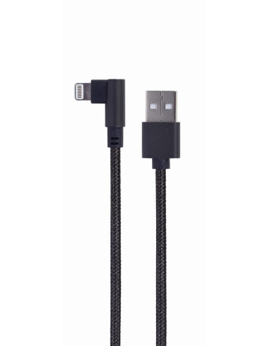 Gembird CC-USB2-AMLML-0.2M cable de conector Lightning 0,2 m Negro