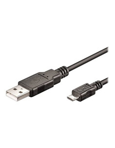 Ewent EC1019 cable USB USB 2.0 1 m Micro-USB A USB A Negro