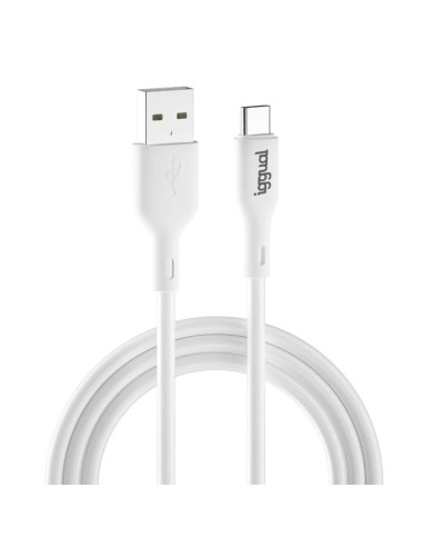 iggual Cable USB-A USB-C 100 cm blanco Q3.0 3A