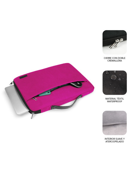 SUBBLIM Funda Ordenador Elegant Laptop Sleeve 13,3-14" Pink