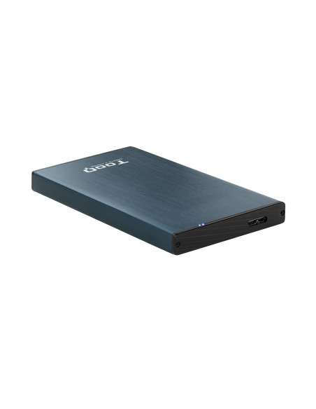 TooQ TQE-2527PB caja para disco duro externo Caja de disco duro (HDD) Negro, Marina 2.5"