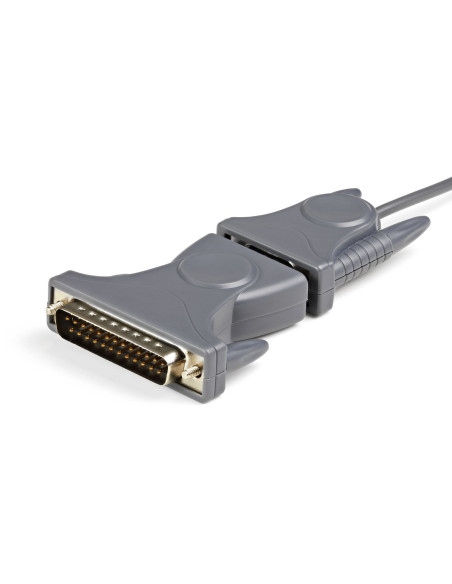 StarTech.com Cable Adaptador de 0,9m USB a Serie Serial DB9 DB25 RS232