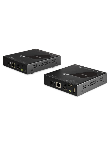 StarTech.com Extensor KVM HDMI KVM por IP - HDMI 4K 30Hz y USB 2.0 por IP, LAN o Ethernet CAT5e CAT6 (100m 330ft) - Kit
