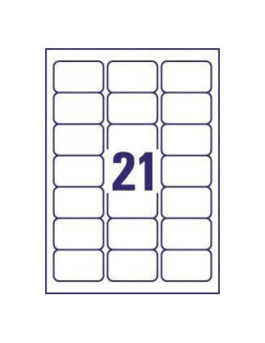 Avery J8160-25 etiqueta de impresora Blanco