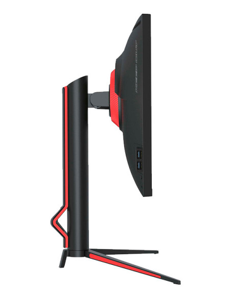 KeepOut XGM34UW pantalla para PC 86,4 cm (34") 3440 x 1440 Pixeles UltraWide Quad HD LED Negro, Rojo