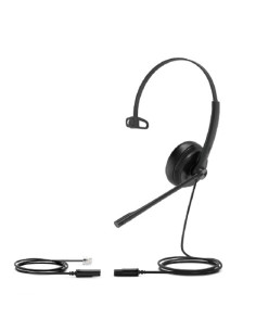 Yealink YHS34 Auriculares Alámbrico Diadema Oficina Centro de llamadas Negro
