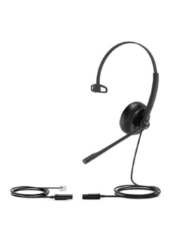 Yealink YHS34 Auriculares Alámbrico Diadema Oficina Centro de llamadas Negro