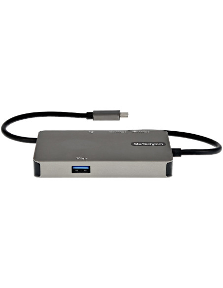 StarTech.com Adaptador Multipuertos USB-C - Docking Station USB Tipo C a HDMI 4K30 o VGA 1080p - Replicador de Puertos USBC PD
