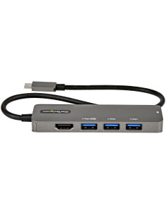 StarTech.com Adaptador Multipuertos USB-C - Docking Station USB Tipo C a HDMI 2.0b 4K de 60Hz (HDR10) - PD de 100W de Paso - 2