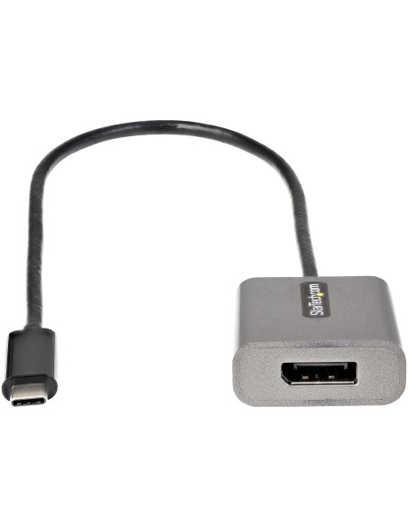 StarTech.com Adaptador USB C a DisplayPort - Conversor USB Tipo C a DisplayPort 1.4 de 8K 4K 60Hz - Convertidor de Vídeo Tipo