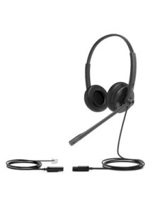 Yealink YHS34 Lite Dual Auriculares Alámbrico Diadema Oficina Centro de llamadas Negro