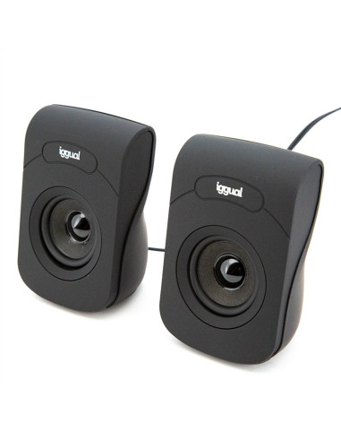 iggual Altavoces 2.0 6W mini-jack + USB