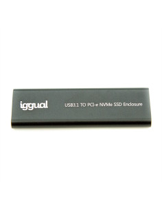 iggual Caja externa USB-C 3.1 SSD M.2 NVMe y SATA
