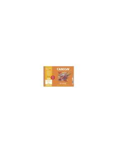 Canson Basik Bloc de Dibujo Espiral 20 Hojas A4+ 130g - Con Recuadro - Medidas 23x32.5cm - Color Blanco