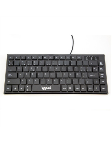 iggual Teclado USB compacto TKL Slim TKL-USB negro