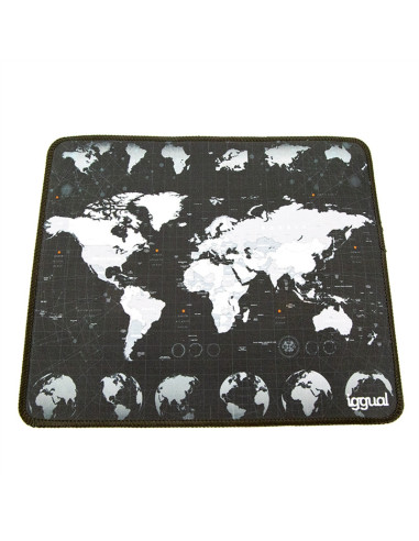 iggual Alfombrilla mapamundi ratón 30x25 cm