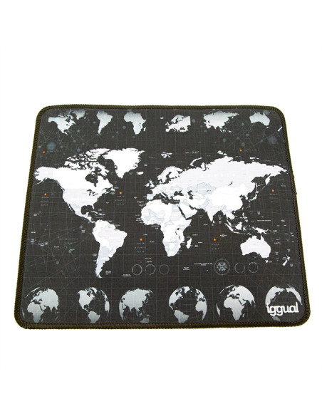 iggual Alfombrilla mapamundi ratón 30x25 cm