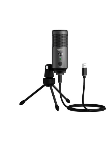 iggual Micrófono condensador Podcasting Pro gris