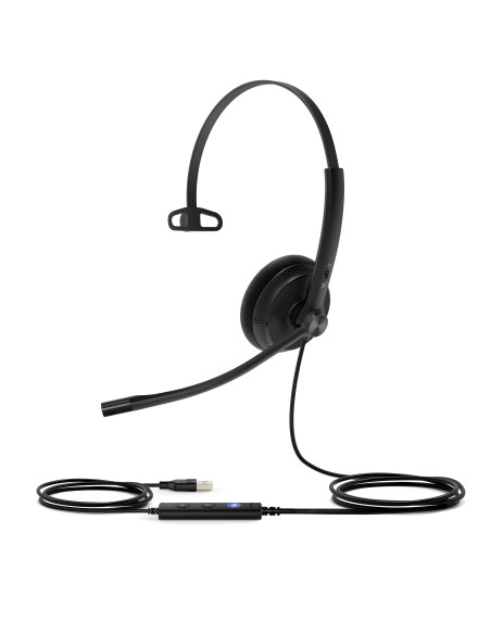 Yealink UH34 Lite Mono Teams Auriculares Alámbrico Diadema Oficina Centro de llamadas USB tipo A Negro