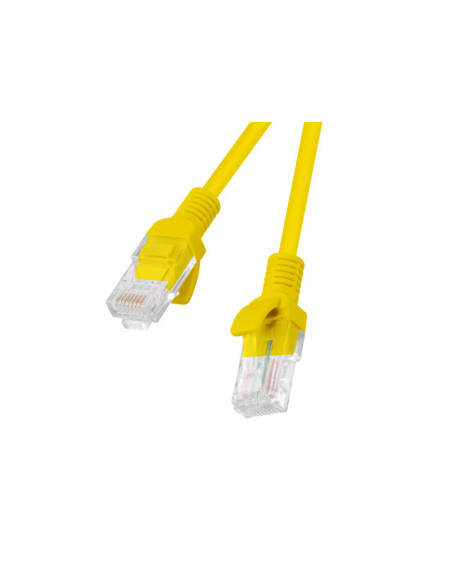 Lanberg PCU6-10CC-0025-Y cable de red Amarillo 0,25 m Cat6 U UTP (UTP)