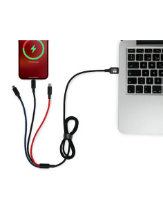 SUBBLIM Cable Premium 3in1 3.0 (Micro USB+Type C+Lightning) 2