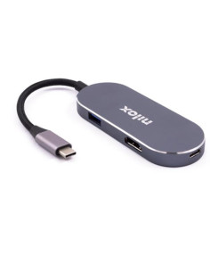 Nilox MINI-DOCKING USB-C  HDMI, 3 PUERTOS USB 3.0 Y USBC 2