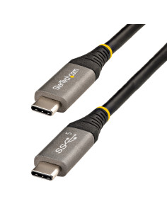 StarTech.com Cable USB-C de 2m - USB 5 Gbps - Entrega de Alimentación de 100W (5A) - Modo Alt. de DP 4K 60Hz - Cubierta de TPE