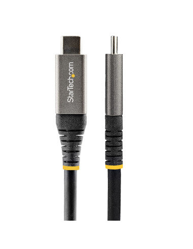 StarTech.com Cable USB-C de 2m - USB 5 Gbps - Entrega de Alimentación de 100W (5A) - Modo Alt. de DP 4K 60Hz - Cubierta de TPE