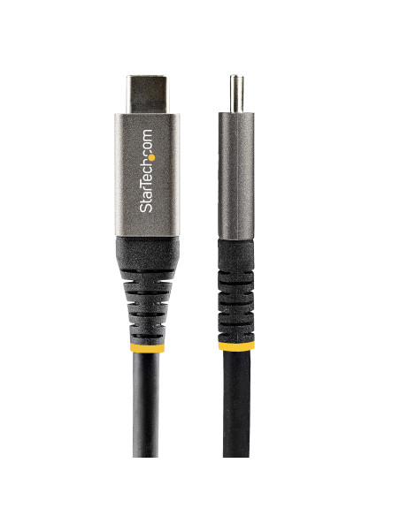 StarTech.com Cable USB-C de 2m - USB 5 Gbps - Entrega de Alimentación de 100W (5A) - Modo Alt. de DP 4K 60Hz - Cubierta de TPE