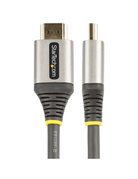 StarTech.com Cable de 1m HDMI 2.0 Certificado Premium - Cable HDMI con Ethernet de Alta Velocidad Ultra HD 4K 60Hz - HDR10, ARC