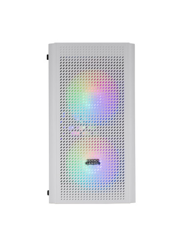 Mars Gaming MC300W Blanco, Caja PC Micro ATX, Cristal Templado, Frontal MESH, 3xVentilador FRGB